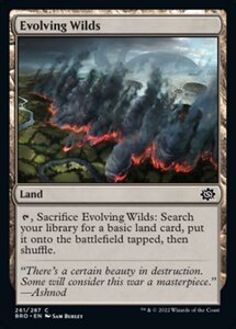 MTG ■土地/英語版■ 《進化する未開地/Evolving Wilds》★FOIL★ 兄弟戦争 BRO