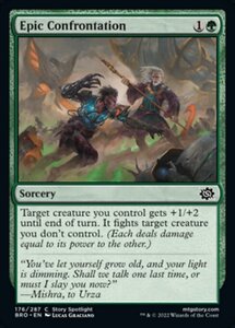 MTG ■緑/英語版■ 《勇壮な対決/Epic Confrontation》★FOIL★ 兄弟戦争 BRO