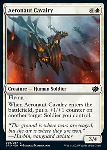 MTG ■白/英語版■ 《飛空士の騎兵部隊/Aeronaut Cavalry》兄弟戦争 BRO