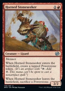 MTG ■赤/英語版■ 《有角の石探し/Horned Stoneseeker》兄弟戦争 BRO