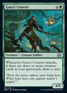 MTG ■緑/英語版■ 《ガイアの狩猟者/Gaea's Courser》兄弟戦争 BRO