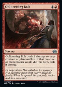 MTG ■赤/英語版■ 《抹消する稲妻/Obliterating Bolt》兄弟戦争 BRO