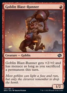 MTG ■赤/英語版■ 《ゴブリンの爆風走り/Goblin Blast-Runner》兄弟戦争 BRO