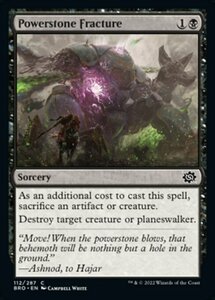 MTG ■黒/英語版■ 《パワーストーン破砕/Powerstone Fracture》兄弟戦争 BRO