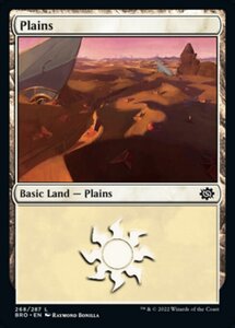 MTG ■土地/英語版■ 《平地/Plains》兄弟戦争 BRO