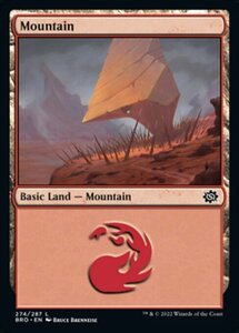 MTG ■土地/英語版■ 《山/Mountain》兄弟戦争 BRO