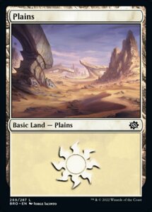 MTG ■土地/英語版■ 《平地/Plains》兄弟戦争 BRO