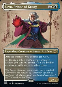 MTG ■金/英語版■ 《クルーグ公、ウルザ/Urza, Prince of Kroog》▲拡張アート▲ 兄弟戦争 BRO