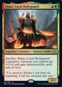 MTG ■金/英語版■ 《忠実な護衛、ハジャール/Hajar, Loyal Bodyguard》兄弟戦争 BRO