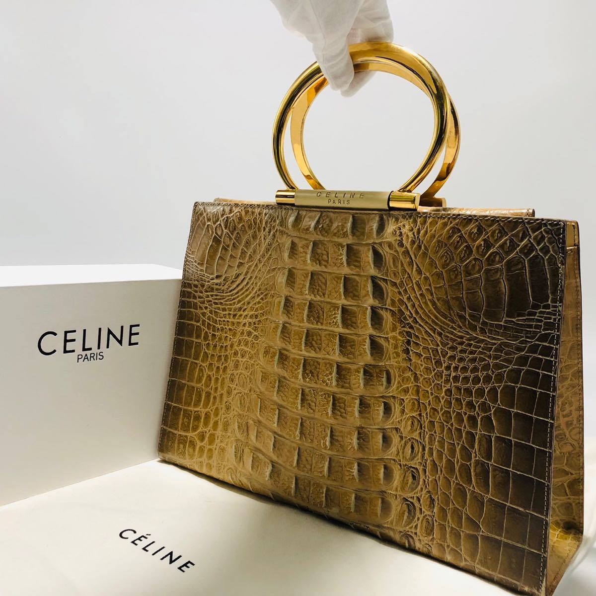 ヤフオク! -「クロコダイルバッグ」(かばん、バッグ) (セリーヌ)の落札