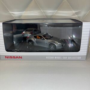 レア　1/43 日産 NISSAN フェアレディZ FAIRLADY Z34　ディーラー特注　ミニカー　ブレードシルバー　カラーサンプル　ノベルティ