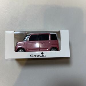 スズキ 新型スペーシア SUZUKI Spacia プルバックカー 非売品 ミニカー　チアフルピンクメタリック×ホワイト