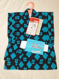  high class ko-mabook@. child yukata 90 navy blue blue group new goods unused tag attaching man regular price 10,000 jpy genuine ko-ma small river ... hard-to-find!