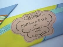 新品 HERMES エルメス ツイリー BRIDES DE GALA APPLLIQUE PIQUE ブリッド・ドゥ・ガラアップリケ ピケ イエロー 黄色系 a_画像3