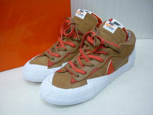 試着保管品 NIKE ナイキ BLAZER LOW British Tan DD1877-200 サカイ ブレーザー ローカットスニーカー 28㎝ a