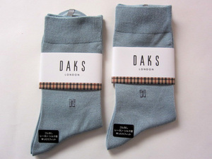 DAKS Dux new goods!2 pairs set crew socks 24-26cm light blue made in Japan free shipping socks 