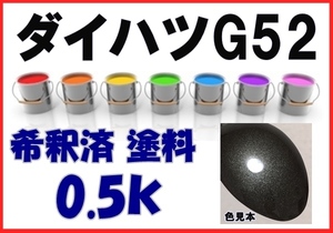 ◇ ダイハツG52　塗料　ブロンズオリーブPM　タント　希釈済　カラーナンバー　カラーコード　G52