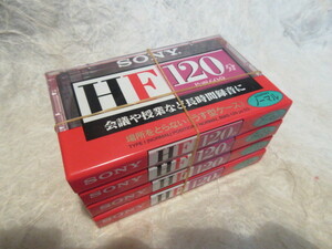 カセットテープ120分 C-120HFA 4巻 未使用未開封 近頃若人の間でCTが見直されていると評判 実際に使い是非良さを味わってください