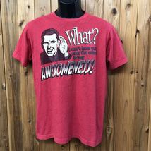 So Spun◇アメリカ古着 /メンズM 半袖Tシャツ トップス プリントTシャツ AWESOMENESS! 赤系 アメカジ USA古着_画像1