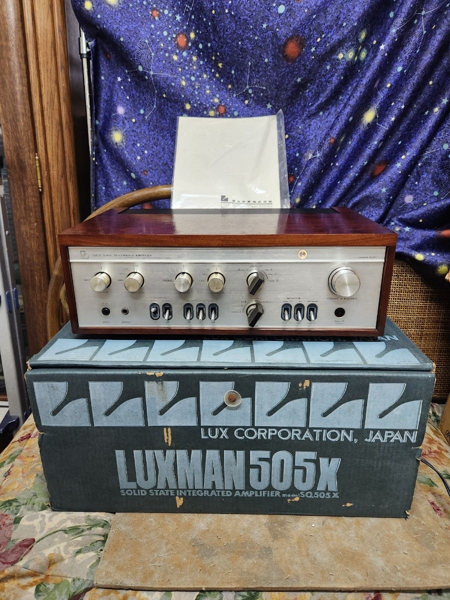 奇跡超美品！フルレストア元箱.取説付！LUXMANプリメインアンプSQ-505X-