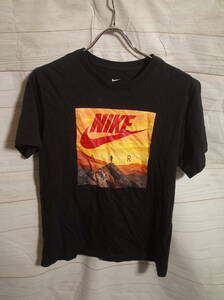 メンズ pg674 ナイキ THE NIKE TEE グラフィック ロゴ プリント 半袖 Tシャツ S 黒