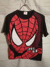 メンズ pg687 USJ ユニバーサルスタジオジャパン SPIDER-MAN スパイダーマン 大判プリント 半袖 Tシャツ M 黒_画像1