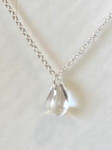  new goods regular goods Tiffany tiffany&co necklace silver lock crystal ribbon box pouch paper bag ribbon present crystal Drop 