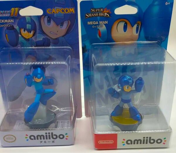 ★未開封【amiibo】ロックマン　2種　