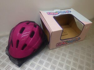 こども用　自転車ヘルメット　ピンク　Mサイズ　54-55cm