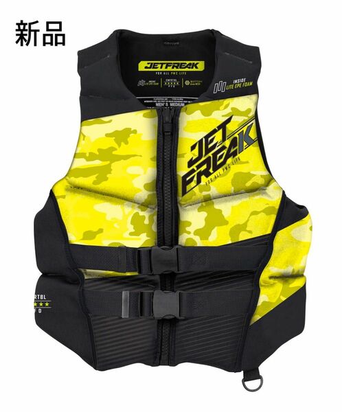 新品　JETFREAK (ジェットフリーク) ライフジャケット　救命胴衣　Lサイズ