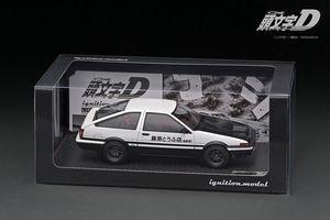 イグニッションモデル・WEB限定 1/18 頭文字 D トヨタ スプリンター トレノ 3Dr GT Apex (AE86) ホワイト/ブラック 藤原拓海/世界限定180台