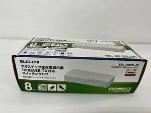 (JT2304)　ELECOM　スイッチングハブ EHC-F08PN-JW