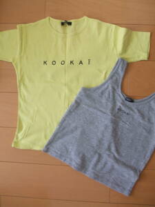 ★KOOKAIクーカイ☆半袖Tシャツ＆タンクトップ2枚セット☆size1★