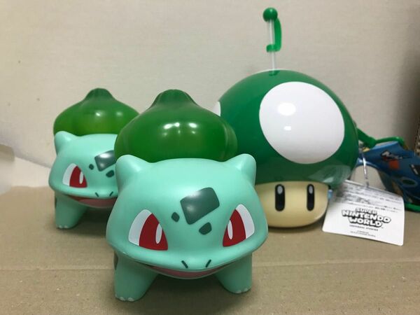 USJ ユニバ ポケモン フシギダネ ニンテンドー　キノピオ　ドリンクホルダー