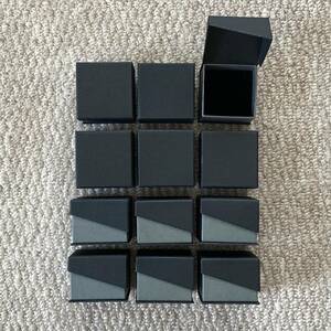 [ unused ] gift box paper black 12 piece set 50×50×40mm ring * earrings * pendant for 