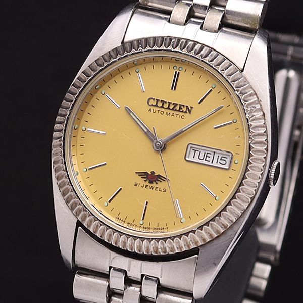 完成品 極美品【稼働品】CITIZEN シチズン ゴールド 自動巻き 21石
