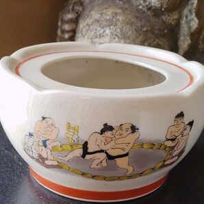 相撲 陶器 灰皿 瀬戸焼