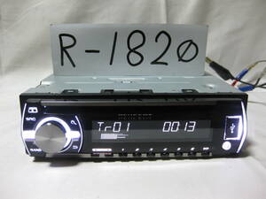 R-1820　PEUGEOT　プジョー　Carrozzeria製　DEH-2138ZC MP3 フロント USB AUX　1Dサイズ CDデッキ 補償付