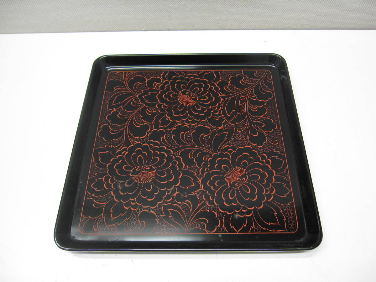 15000円絶賛商品 日本卸売 輪島塗 長手盆 キッチン/食器 傷有!風情