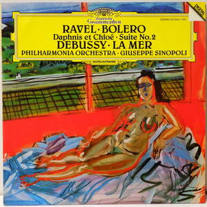 RARE ! 1990年盤 西独盤 DGG シノーポリ ラヴェル ボレロ RAVEL BOLERO DEBUSSY LA MER 427 644-1 MADE IN GERMANY