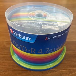 未使用 Verbatim DVD-R 4.7GB 50枚 データ用 1-16倍速対応 ホワイトレーベル 三菱化学メディア バーベタイム