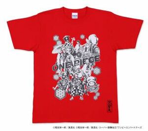 【即決・送料無料】 ワンピース　麦わら一味　Tシャツ（Lサイズ、レッド）スーパー歌舞伎Ⅱ ★☆