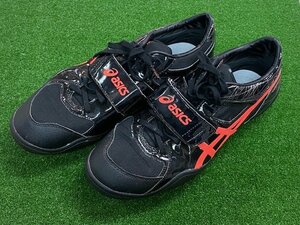 1 ● 490 [ASICS/ASICS] Бросая обувь, использованные 28,5 см TFT371 Black/Orange Men [Sapporo/Store в целом ОК!]