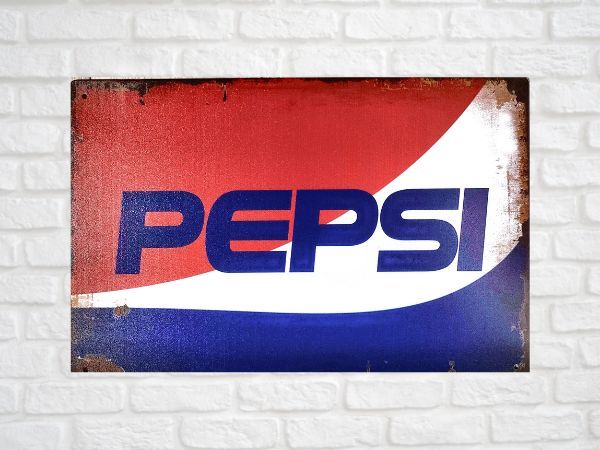 超歓迎された 看板 世田谷ベース PEPSI 1956年 大型 ビンテージ ペプシ