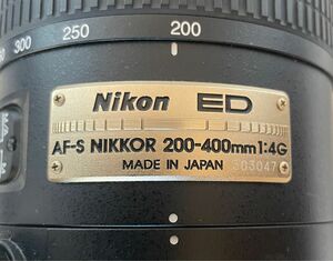 NIKKOR AF-S NIKKOR200-400mm4G ED VR 