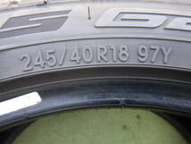 ★NITTO NT555 G2★245/40R18 97Y 残り溝:7部山以上(6.3mm以上) 傷、汚れ、シワ、片べり等あり 2021年 1本 MADE IN JAPAN_画像5