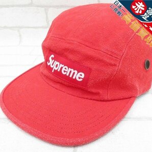 1H6075/Supreme napped canvas camp cap シュプリーム ネップドキャンプキャップの画像1