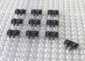 ◆レゴ∥LEGO【ロックヒンジプレート(1x2/サイド爪2)(廃版タイプ)/黒 10個】#60471◆正規品 [R84184]