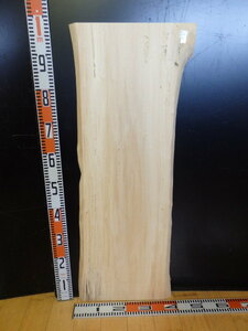 e3041227 ポプラ●約97.6cm×32.5cm～37cm×2.3cm☆無垢板１枚板 木材 板 DIY 板材 天板 棚板 テーブル 看板 花台など種類豊富！