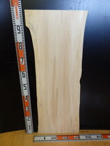 e3041227 ポプラ●約97.6cm×32.5cm～37cm×2.3cm☆無垢板１枚板 木材 板 DIY 板材 天板 棚板 テーブル 看板 花台など種類豊富！_画像8